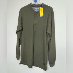 Stanley Olive Green Men's Long Sleeve Henley
Size Small ~ casual~ NWT